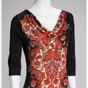 Ice Silk Print Dress